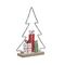 Ξύλινο Χριστουγεννιάτικο Διακοσμητικό Δεντράκι Led 19x5x28cm Inart 2-70-540-0128