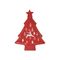 Κεραμική Χριστουγεννιάτικη Πιατέλα 37x28x3cm Inart 2-60-434-0014