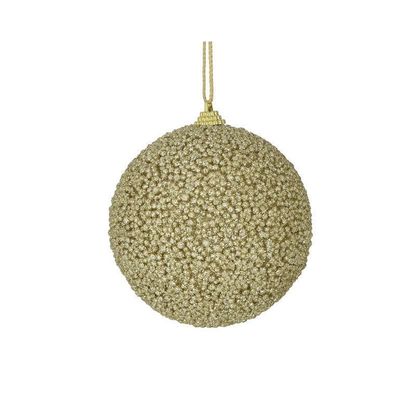 Foam Χριστουγεννιάτικη Μπάλα Σετ 6τμχ. Χρυσή Φ10cm Inart 2-70-397-0009