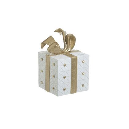 Resin Χριστουγεννιάτικο Διακοσμητικό Κουτί Δώρου 20x20x29cm Inart 2-70-351-0045