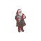 Χριστουγεννιάτικο Διακοσμητικό Άγιος Βασίλης Ύφασμα/ PL Y28cm Inart 2-70-306-0359