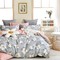 Double Bed Sheets Set 4pcs 230x260 SB Home Sateen Collection Emma Grey 100% Sateen Cotton 205TC