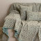 Four Seater Throw 180x350cm Chenille-Jacquard Aslanis Home Akritas Veraman/ Beige 679996