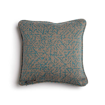 Decorative Pillowcase Gans Seam 60x60cm Jacquard Aslanis Home Athos Turqoise/ Beige 685480