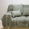 Decorative Pillowcase Gans Seam 45x45cm Jacquard Aslanis Home Athos Turqoise/ Beige 685471