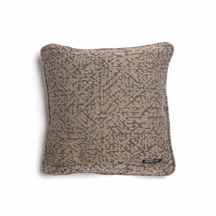 Decorative Pillowcase Gans Seam 60x60cm Jacquard Aslanis Home Athos Beige/ Brown 685483