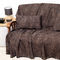 Decorative Pillowcase Grans Seam 45x45cm Chenille/ Jacquard Aslanis Home Ismaros Black/ Chocolate 685337