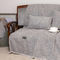 Four Seater Throw 180x350cm Chenille/ Jacquard Aslanis Home Ismaros Silver/ Gray 679918