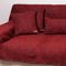 Decorative Pillowcase 45x45cm Chenille/ Jacquard Aslanis Home Ismaros Bordeaux/ Gray 679927