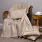 Decorative Pillowcase Trimming 60x60cm Chenille/ Jacquard Aslanis Home Ismaros Twine/ Ecru 685349