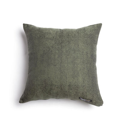 Decorative Pillowcase Gans Seam 60x60cm Jacquard Aslanis Home Kedros Olive/ Charcoal 685455