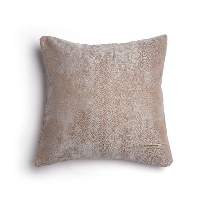 Decorative Pillowcase Gans Seam 45x45cm Jacquard Aslanis Home Kedros Bronze 685448