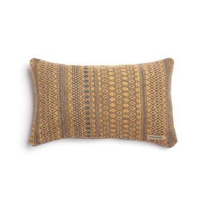 Decorative Pillowcase 30x50cm Chenille/ Jacquard Aslanis Home Olympos Golden/ Chocolate 681920
