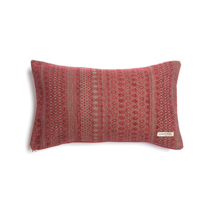 Decorative Pillowcase Trimming 60x60cm Chenille/ Jacquard Aslanis Home Olympos Bordeaux/ Gray 685327