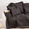 Decorative Pillowcase Trimming 45x45cm Chenille/ Jacquard Aslanis Home Panion Black/ Beige 685269