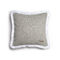 Decorative Pillowcase Trimming 60x60cm Chenille/ Jacquard Aslanis Home Panion Gray/ Sugar 685285
