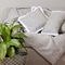 Decorative Pillowcase Trimming 45x45cm Chenille/ Jacquard Aslanis Home Panion Gray/ Sugar 685276