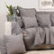 Two Seater Throw 180x250cm Chenille/ Jacquard Aslanis Home Panion Charocoal/ Gray 679756
