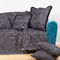 Decorative Pillowcase Gans Seam 50x50cm Chenille/ Jacquard Aslanis Home Parnassos Black/ Gray 696935