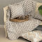 Decorative Pillowcase Gans Seam 45x45cm Cotton/ Polyester Aslanis Home Pinovo Beige/ Sand 685546