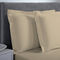Pair of Oxford Pillowcases 50x70+5cm Satin Cotton Aslanis Home Satin Plain 226 Desert Tan 697099​