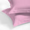 Pair of Oxford Pillowcases 50x70+5cm Satin Cotton Aslanis Home Satin Plain 020 Baby Pink 697093