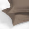 Pair of Oxford Pillowcases 50x70+5cm Satin Cotton Aslanis Home Satin Plain 172 Benny Brown 697096