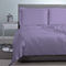 Queen Size Flat Bedsheets 4pcs. Set 250x270cm Satin Cotton Aslanis Home Satin Plain 044 Violet Royal 697930