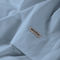 King Size Flat Bedsheets 4pcs. Set 260x265cm Satin Cotton Aslanis Home Satin Plain 095 Serenity Blue 697104