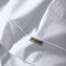 Queen Size Flat Bedsheets 4pcs. Set 250x270cm Satin Cotton Aslanis Home Satin Plain 038 Sugar White 696999
