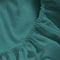 Double Size Fitted Bedsheet 150x200+35cm Satin Cotton Aslanis Home Satin Plain 196 Cactus Green 698398