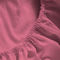Double Size Fitted Bedsheet 150x200+35cm Satin Cotton Aslanis Home Satin Plain 282 Paradise Pink 698412​