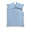 Single Size Duvet Cover 160x220cm Satin Cotton Aslanis Home Satin Plain 095 Serenity Blue 697055