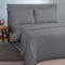 Single Size Duvet Cover 160x220cm Satin Cotton Aslanis Home Satin Plain 122 Ultimate Grey 697991​