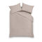 Single Size Duvet Cover 160x220cm Satin Cotton Aslanis Home Satin Plain 120 Relaxed Khaki 697993