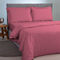 Single Size Duvet Cover 160x220cm Satin Cotton Aslanis Home Satin Plain 282 Paradise Pink 697998​