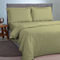 Single Size Duvet Cover 160x220cm Satin Cotton Aslanis Home Satin Plain 268 Olive Green 697064​