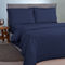 Single Size Duvet Cover 160x220cm Satin Cotton Aslanis Home Satin Plain 275 Blue Navy 698003