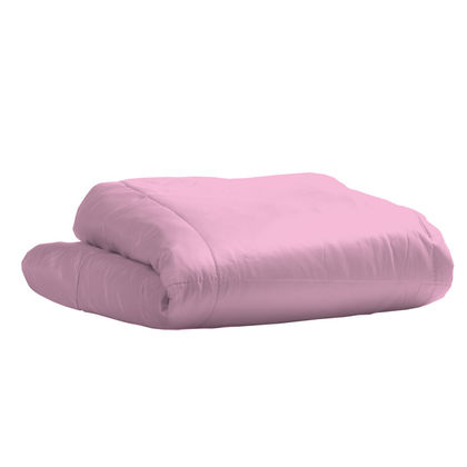 King Size Bedspread 240x260cm Satin Cotton Aslanis Home Satin Plain 020 Baby Pink 698233