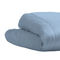 Semi Double Size Bedspread 160x240cm Satin Cotton Aslanis Home Satin Plain 095 Serenity Blue 698261