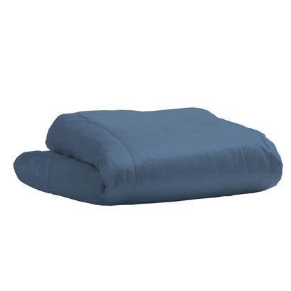 Semi Double Size Bedspread 160x240cm Satin Cotton Aslanis Home Satin Plain 232 Poseidon Blue 698284​