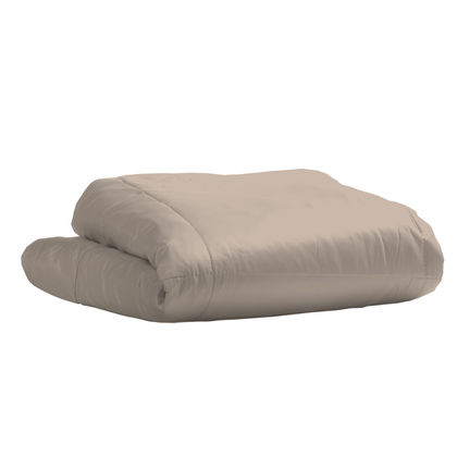 Semi Double Size Bedspread 160x240cm Satin Cotton Aslanis Home Satin Plain 252 Sand Dollar 698278​