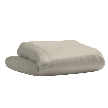 Semi Double Size Bedspread 160x240cm Satin Cotton Aslanis Home Satin Plain 438 Warm Beige 698277