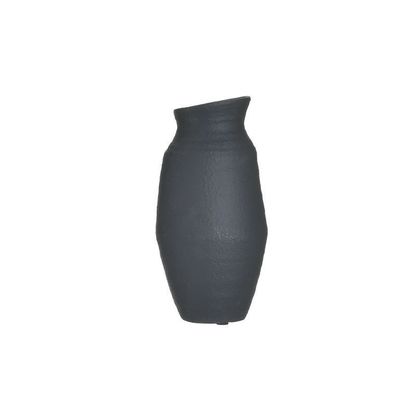 Διακοσμητικό Βάζο Κεραμικό Terracotta Μαύρο Φ15x29cm INART 3-70-507-0372