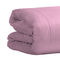Semi Double Size Duvet 160x240cm Microfiber/ Satin Cotton Aslanis Home Satin Plain 020 Baby Pink 698320