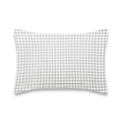 Pair of Oxford Pillowcases 50x70+5cm Satin Cotton Aslanis Home Dafni B 697366