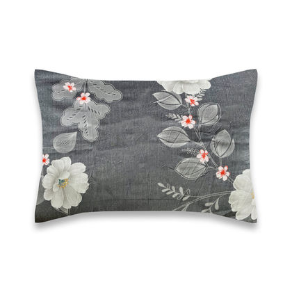 Pair of Oxford Pillowcases 50x70+5cm Satin Cotton Aslanis Home Eleana A 697367