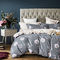 Queen Size Flat Bedsheets 4pcs. Set 235x270cm Satin Cotton Aslanis Home Eleana 697141