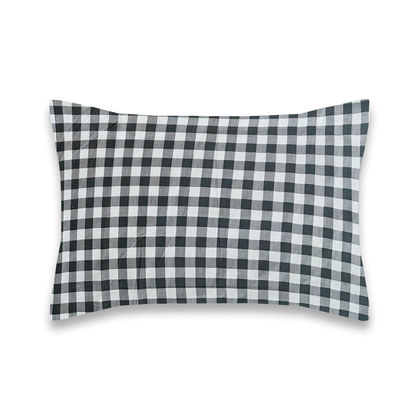 Pair of Oxford Pillowcases 50x70+5cm Satin Cotton Aslanis Home Esmeralda Β 697364 