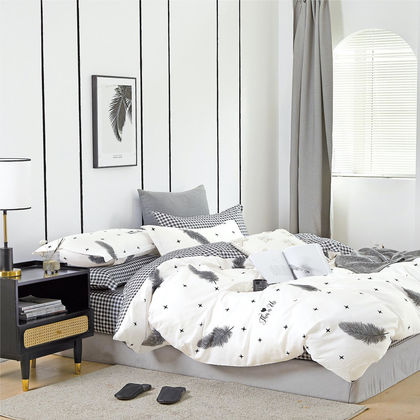 Semi Double Flat Bedsheets 3pcs. Set 170x270cm Satin Cotton Aslanis Home Esmeralda 698155